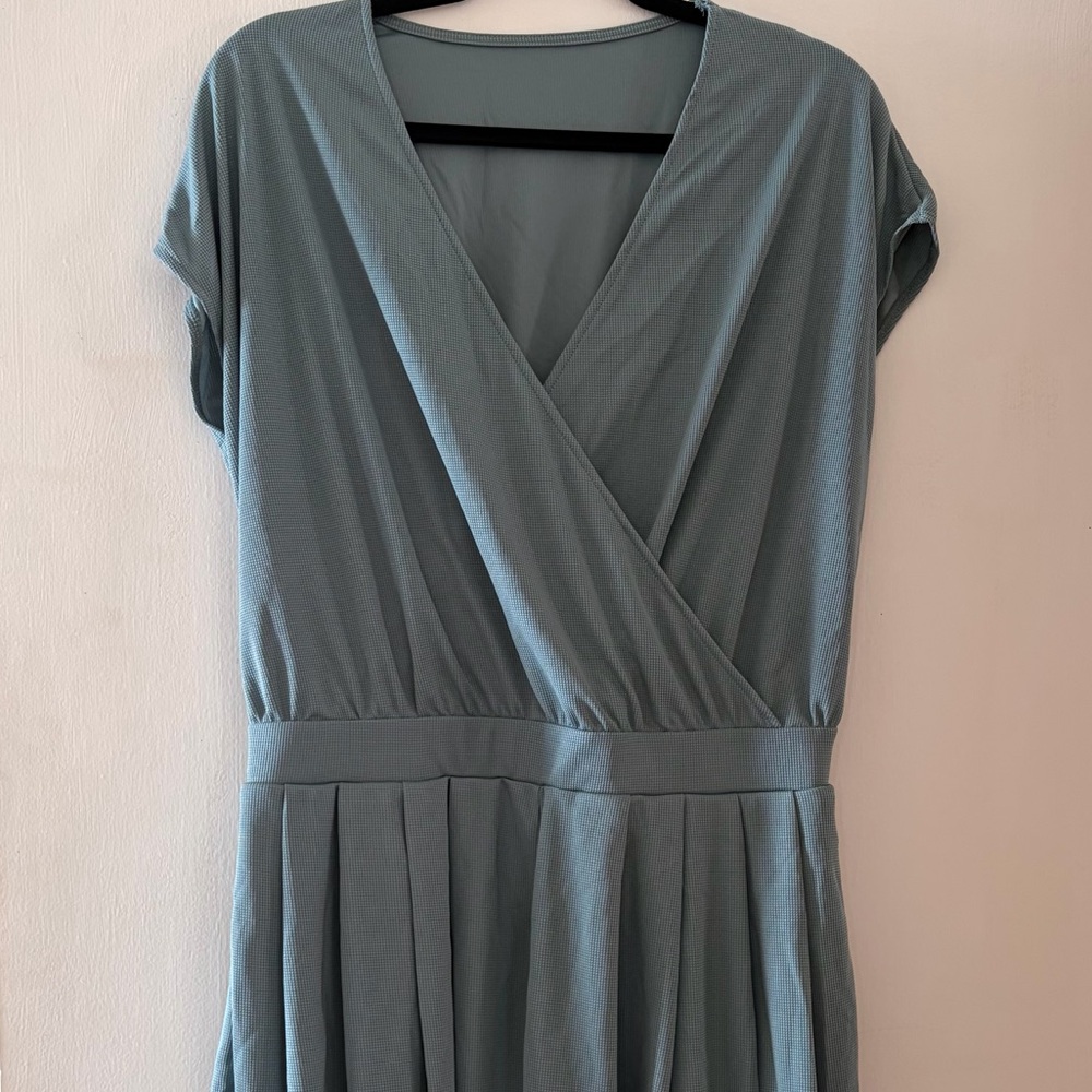 HALARA Pleaded Shorts Romper with Pockets
